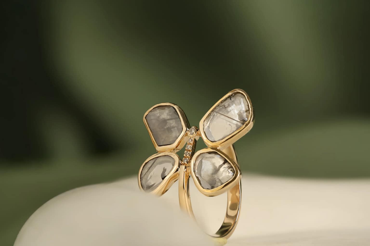 Ceremonial jewels composed for weddings and heirloom rituals.