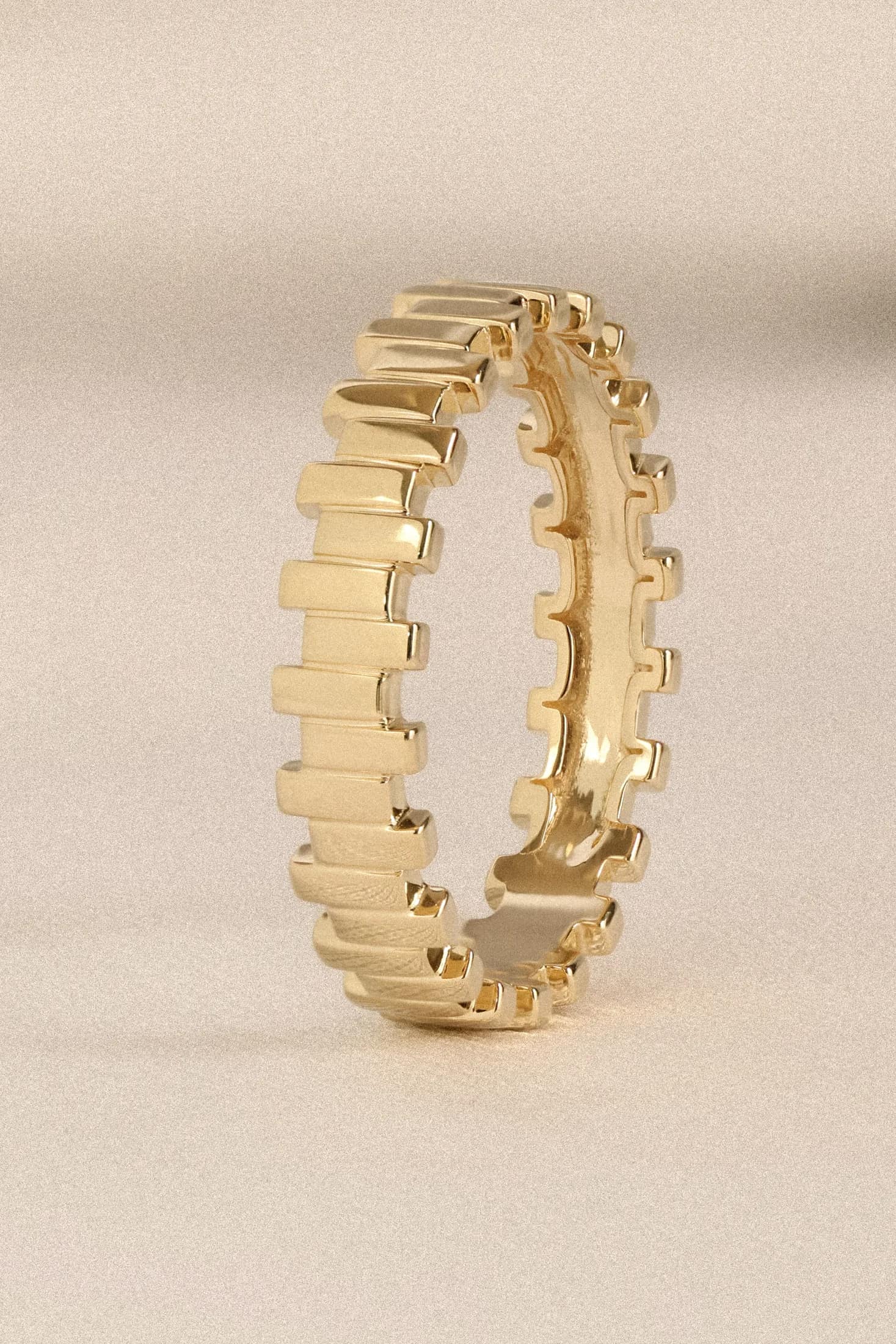 Gold band close-up